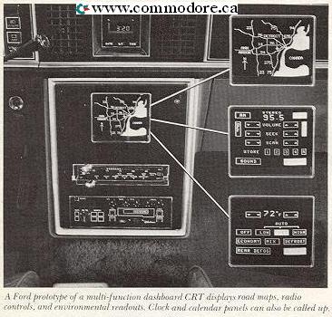Ford Prototype Dash - No Commodore PET Here Either